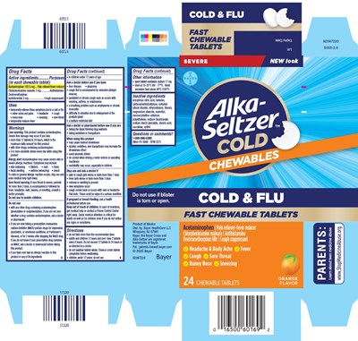 Pdp (Final Artwork Asc Cold Flu Severe Fast Chewable Tablets Orange 24ct)